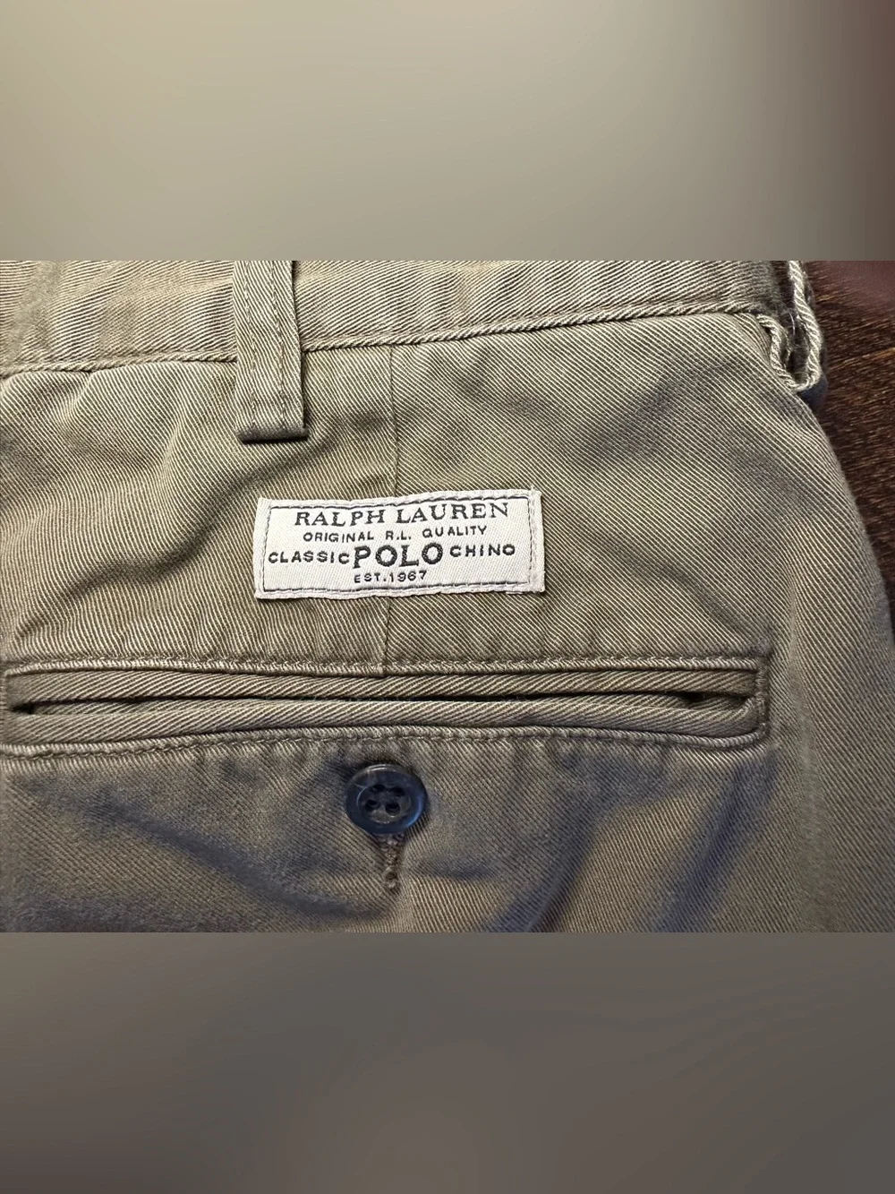 Vintage Polo Ralph Lauren Men's Prospect Chino Pants Green 34W/29L